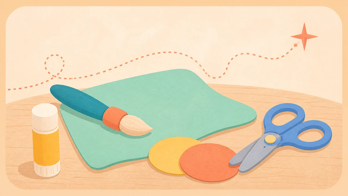 Arts & Crafts family event illustration