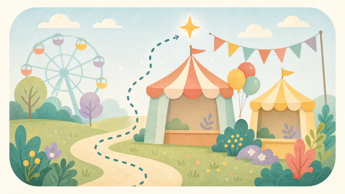 Festivals & Fairs family event illustration