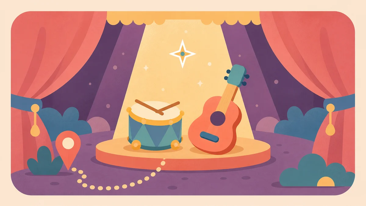 Music & Performance family event illustration