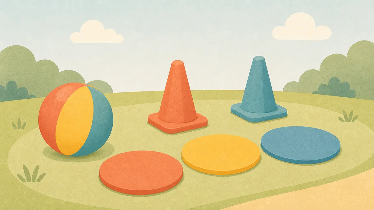 Outdoor active play family event illustration