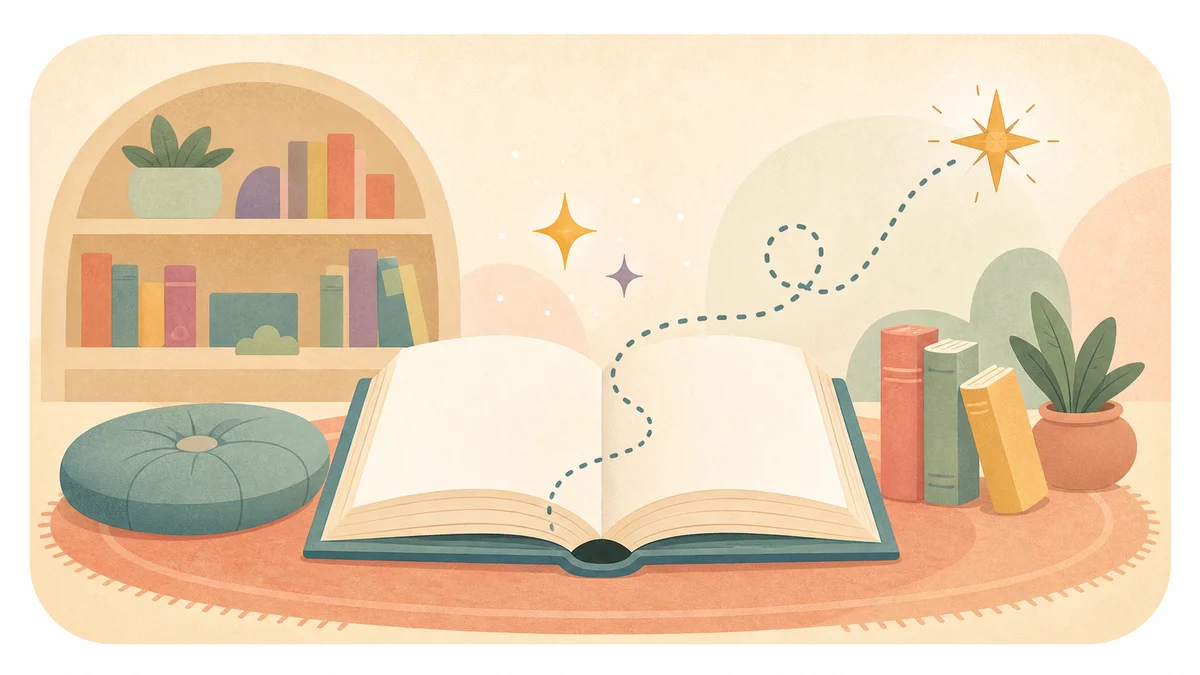 Storytime family event illustration