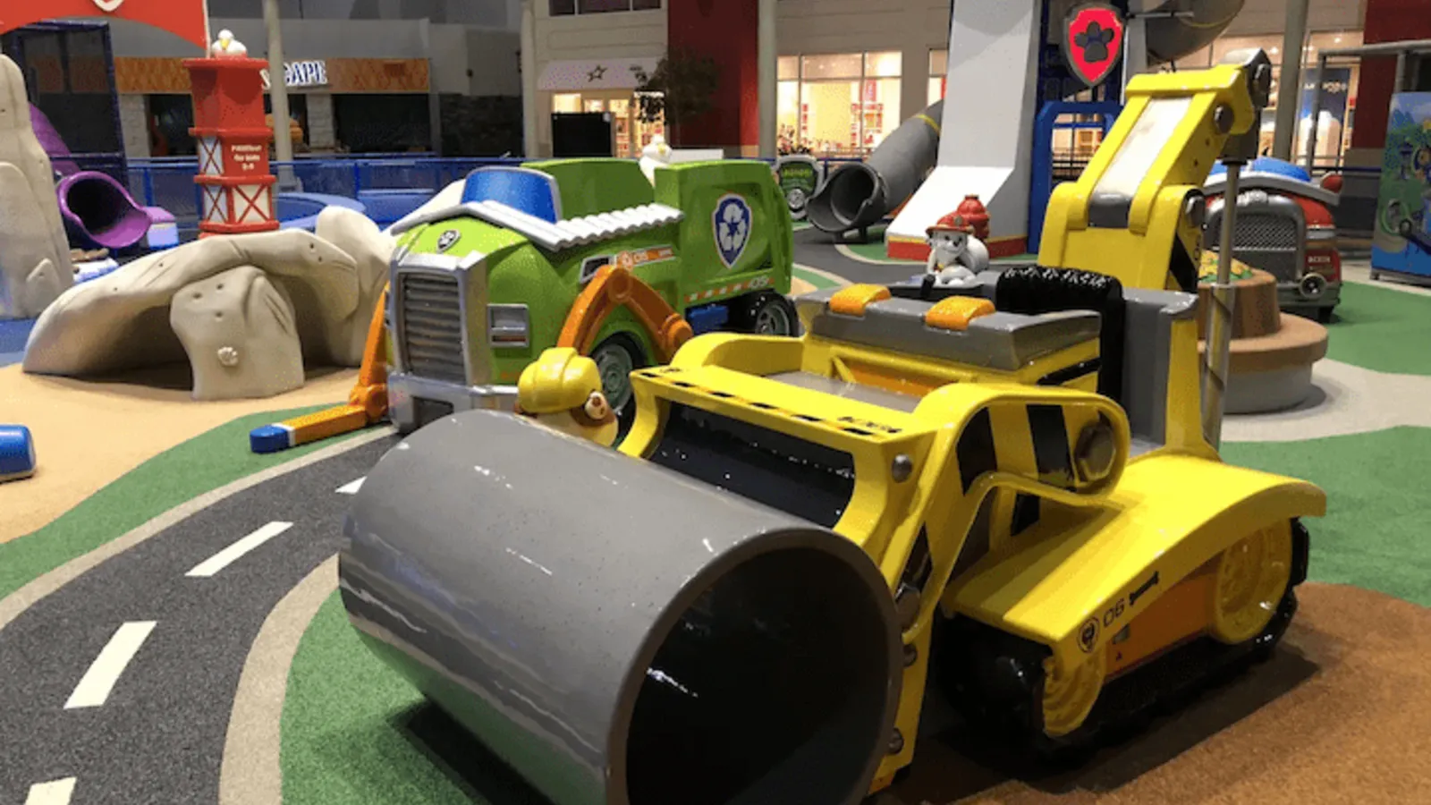 Children playing at the Burnsville Center indoor play area