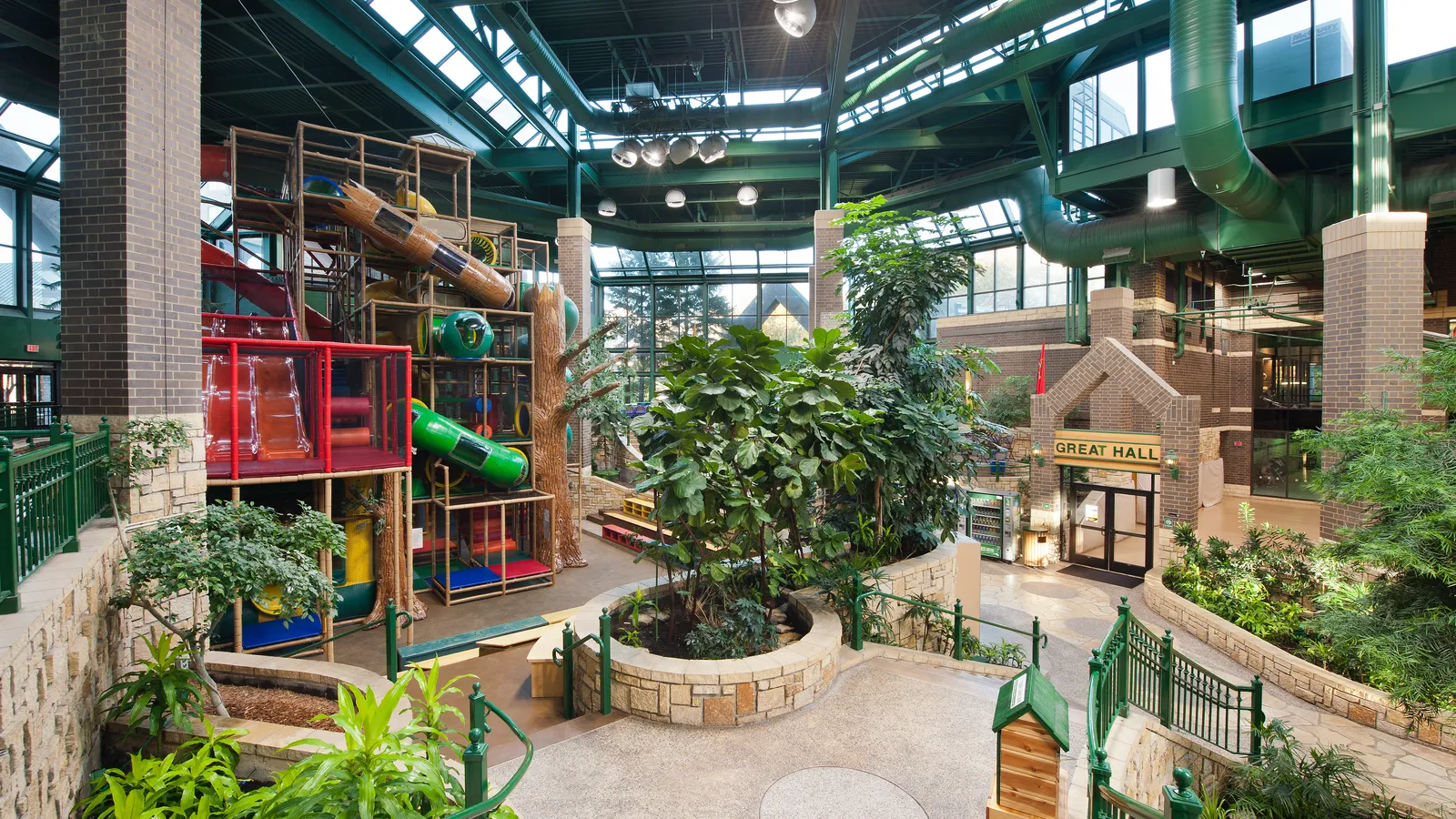 Adventure Peak climber inside Edinborough Park