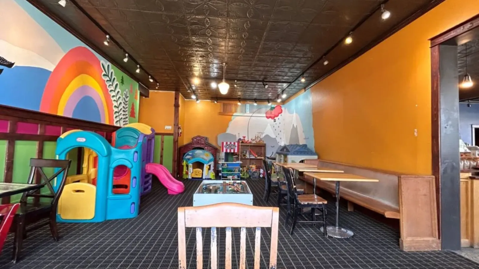 Children playing in the Sovereign Grounds playroom
