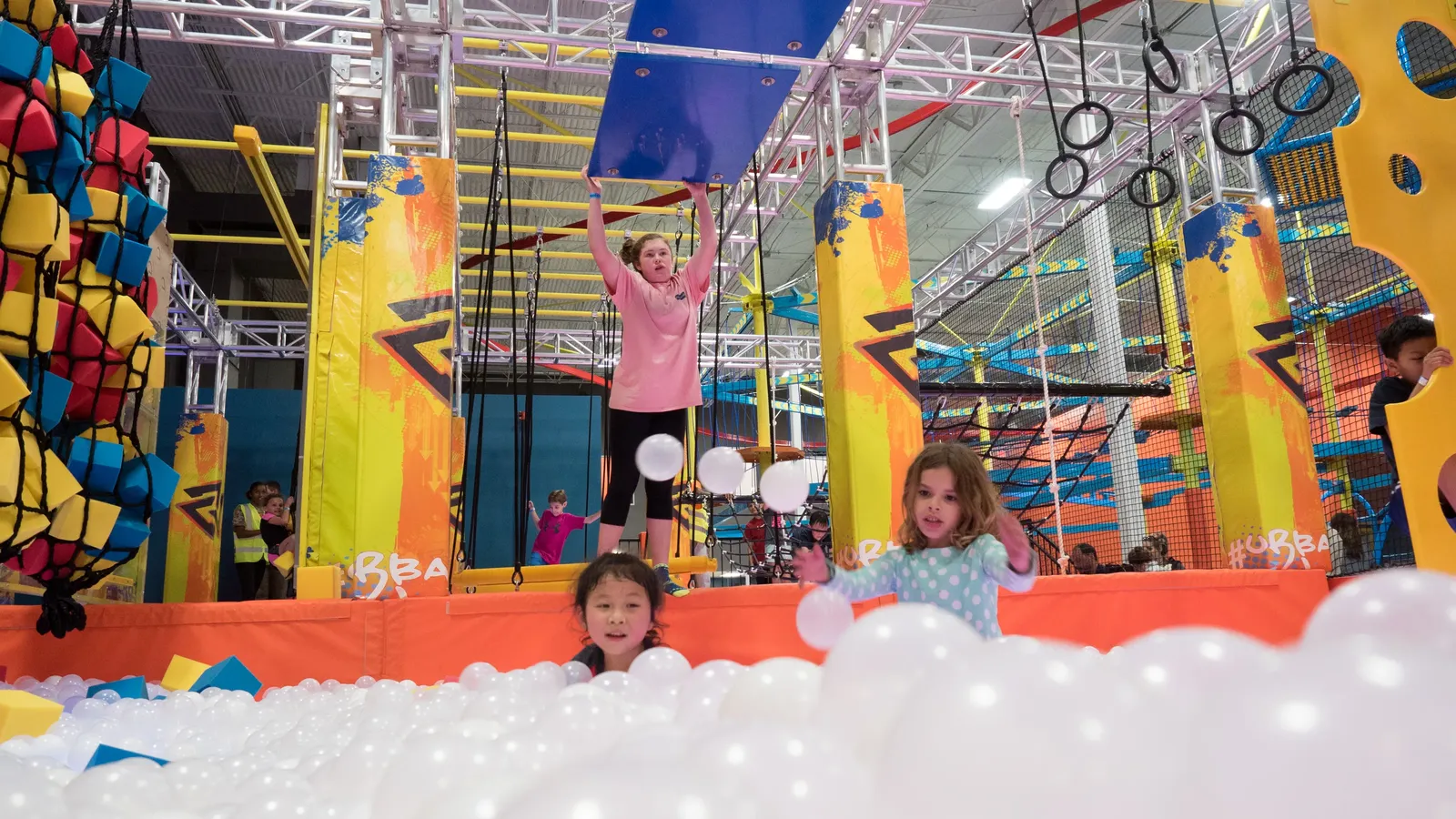 Toddlers jumping at Urban Air Jumperoo session